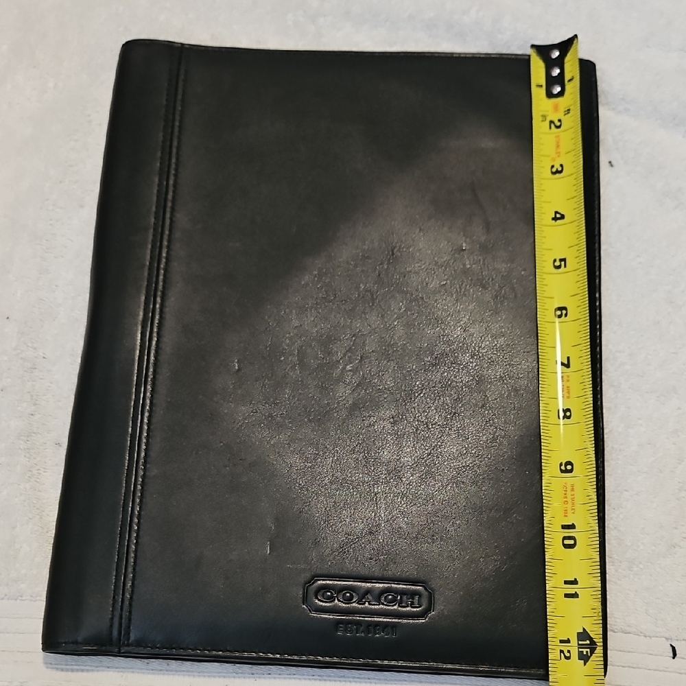 Coach Black Leather Document Folio - image 1